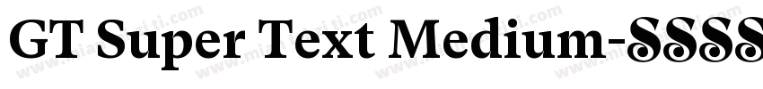 GT Super Text Medium字体转换